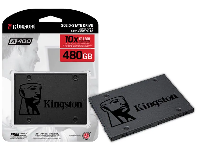 DISCO SÓLIDO SSD KINGSTON A400 480GB 2.5" SATA3 7MM